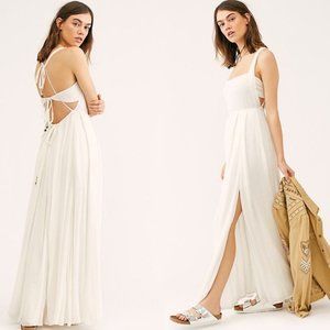 Yes Please Maxi Dress in White